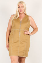 Load image into Gallery viewer, Plus Solid Bodycon Mini Dress
