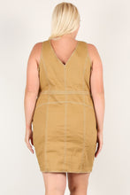 Load image into Gallery viewer, Plus Solid Bodycon Mini Dress

