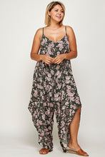 Load image into Gallery viewer, Plus Size Floral Print Jumpsuit
