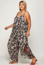 Load image into Gallery viewer, Plus Size Floral Print Jumpsuit
