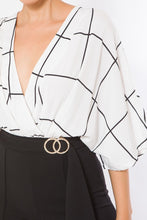 Load image into Gallery viewer, Square Print Woven Top Detailed Fashion Jumpsuit
