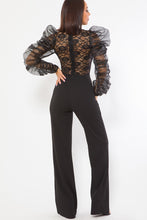 Load image into Gallery viewer, Lace Combined Fashion Jumpsuit
