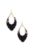 Load image into Gallery viewer, Faux Fur Metal Drop Earring
