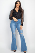 Load image into Gallery viewer, Long Sleeve Organza Blouse
