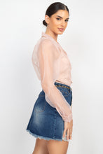 Load image into Gallery viewer, Long Sleeve Organza Blouse
