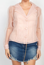 Load image into Gallery viewer, Long Sleeve Organza Blouse
