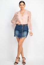 Load image into Gallery viewer, Long Sleeve Organza Blouse
