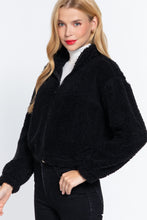 Load image into Gallery viewer, Long Slv Faux Fur Zip-up Jacket
