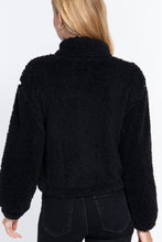 Load image into Gallery viewer, Long Slv Faux Fur Zip-up Jacket
