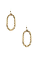 Load image into Gallery viewer, Metal Hexagon Dangle Earring
