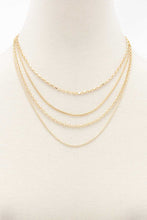 Load image into Gallery viewer, Metal Chain 4 Layer Necklace
