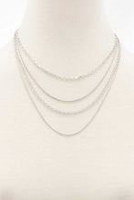 Load image into Gallery viewer, Metal Chain 4 Layer Necklace
