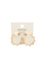 Load image into Gallery viewer, Sodajo Ball Edge Hoop Earring
