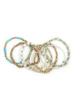 Load image into Gallery viewer, Multi Mix Bead Bead Stretch Bracelet Set

